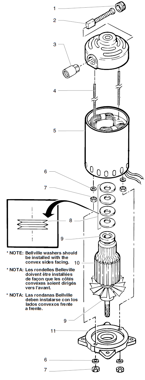 EP2400 Motor Assembly Parts